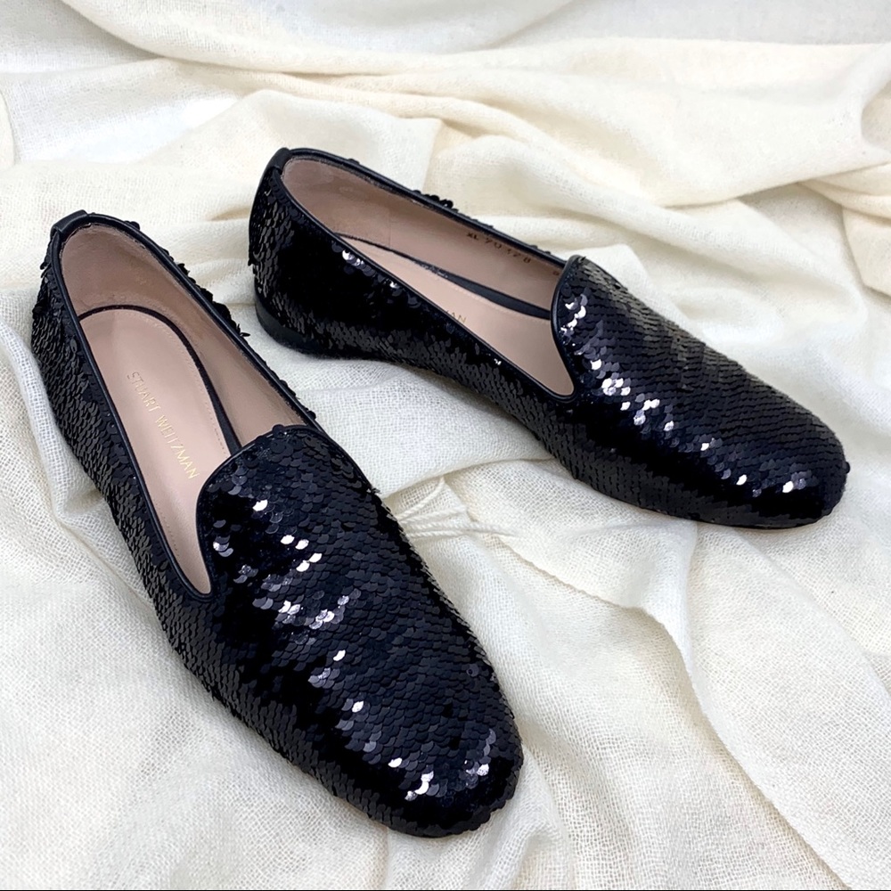 Stuart Weitzman Sequin Loafer(USED)